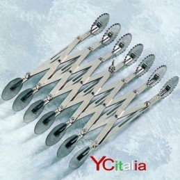 Tagliapasta inox liscio 5 rulli