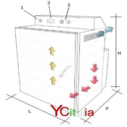 Essicatore per alimenti 6 teglie