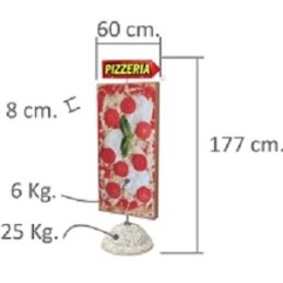 496,00 €F.A.R.H. Snc Di Bottacin Antonio & CInsegneInsegna spicchio pizza