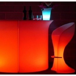 Sgabello a led impermeabile con poggiaschiena