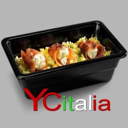 Bacinelle 1/3 GN gastronorm melamina nera|Bacinelle Melamina nera