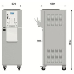 Gelatiera macchina gelato soft 15+15  lt 27/45 kg/l|Macchina gelato soft