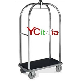 Carrello portabagagli cromato 95x55x183 h 666,00 € Attrezzature per