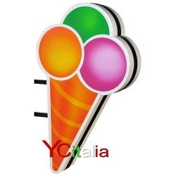 Cono gelato luminoso cm 65 x 110 h