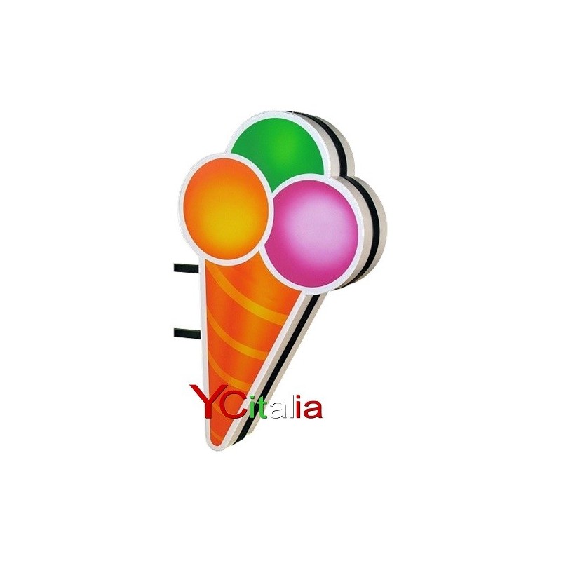 Cono gelato luminoso cm 65 x 110 h