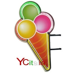 Cono gelato neon bifacciale|Insegne luminose