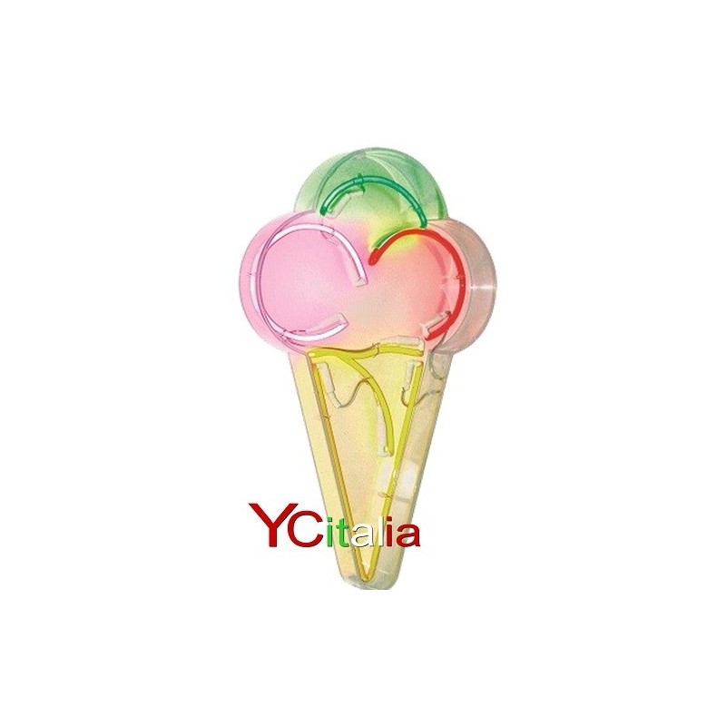 Cono gelato neon cm 47 x 85 h