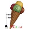 Conogelato diam. base 40 / cm 60 x 155 h