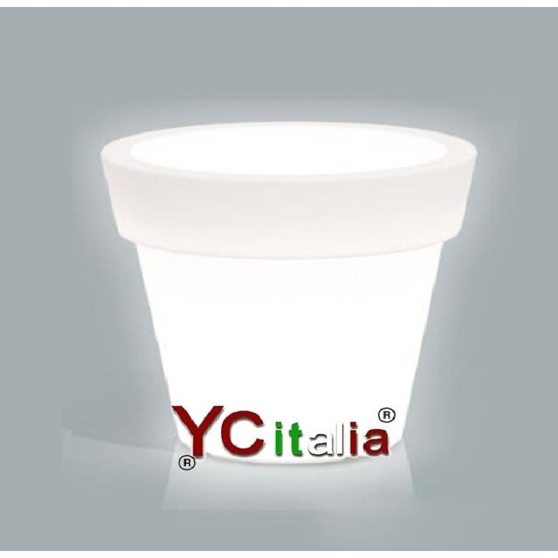 Vaso LED multicolor per piante doppio bordo