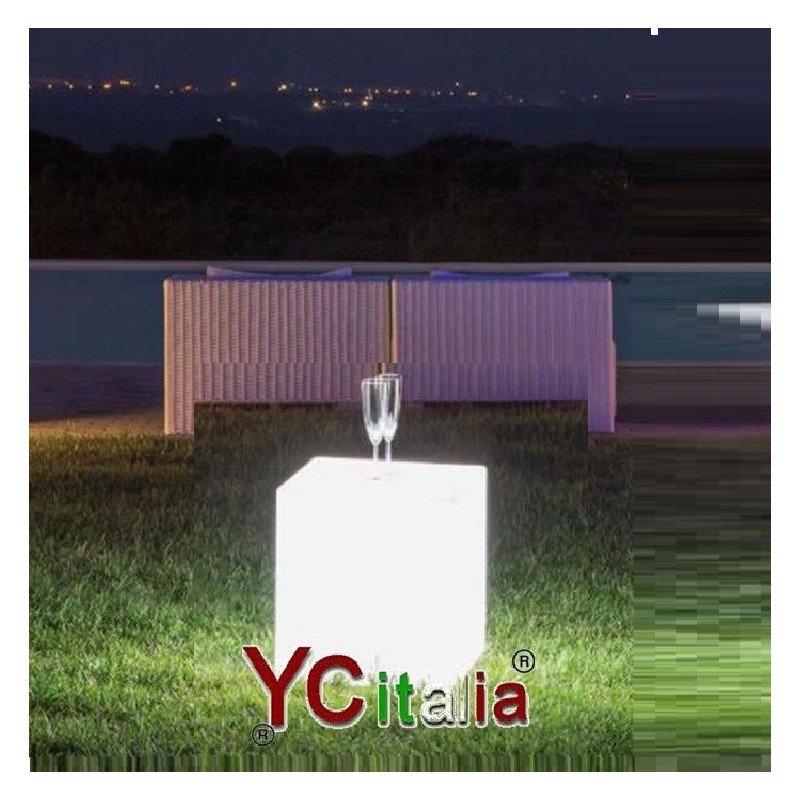 Sedia a cubo illuminato 40x40