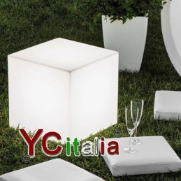 Sedia a cubo illuminato 40x40|Sedute a led