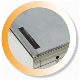 Pietra lavica chiusa su 3 lati 1600x700|Griglia pietra lavica profondita 700