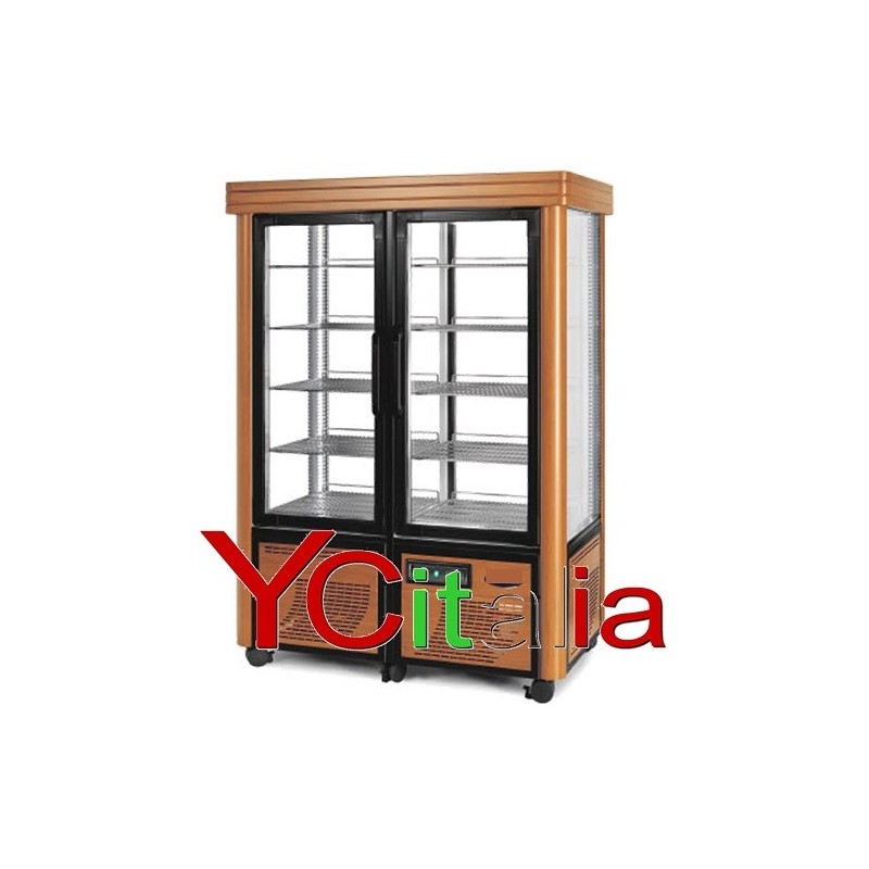 Vetrina in legno doppia per dolci 132x75x186 h