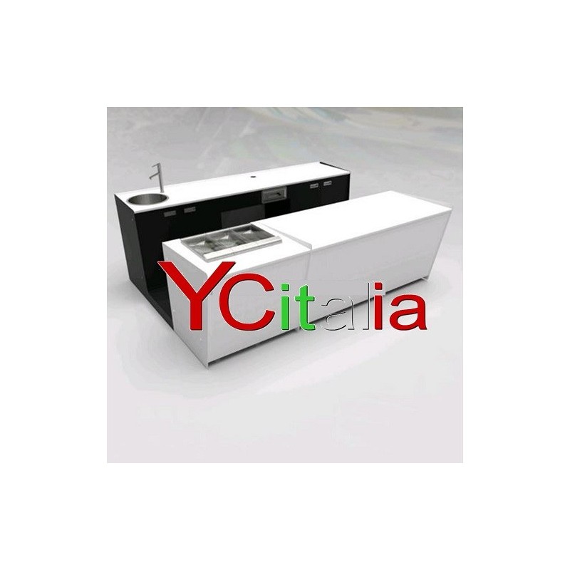 Banco bar e retrobanco 3 mt con espositore gelato6|Banchi bar completi