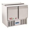 Saladette in acciaio 2 porte 900x700x883h|Saladette refrigerate a 2 porte