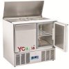 Saladette in acciaio 2 porte 900x700x883h|Saladette refrigerate a 2 porte