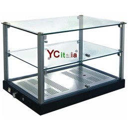 Vetrina calda secco 1190x395x360 h|Vetrine riscaldate da banco a 2 piani