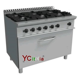 Cucina 4 fuochi con forno a gas professionale1.496,80 €Cucine con forno gasF.A.R.H. Snc Di Bottacin Antonio & C