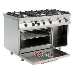 Cucina 6 fuochi con forno a...