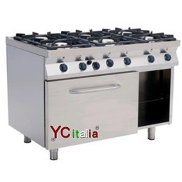 Cucina 6 fuochi con forno a gas industriale1.924,50 €Cucine con forno gasF.A.R.H. Snc Di Bottacin Antonio & C