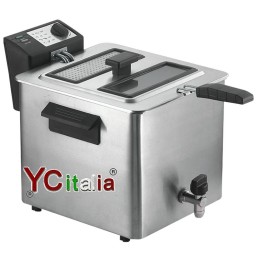 Friggitrice elettrica da banco 12 lt|Friggitrici snack professionale da banco una vasca profondita 600
