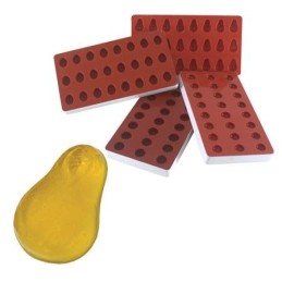 Stampo pera in silicone per gelatine