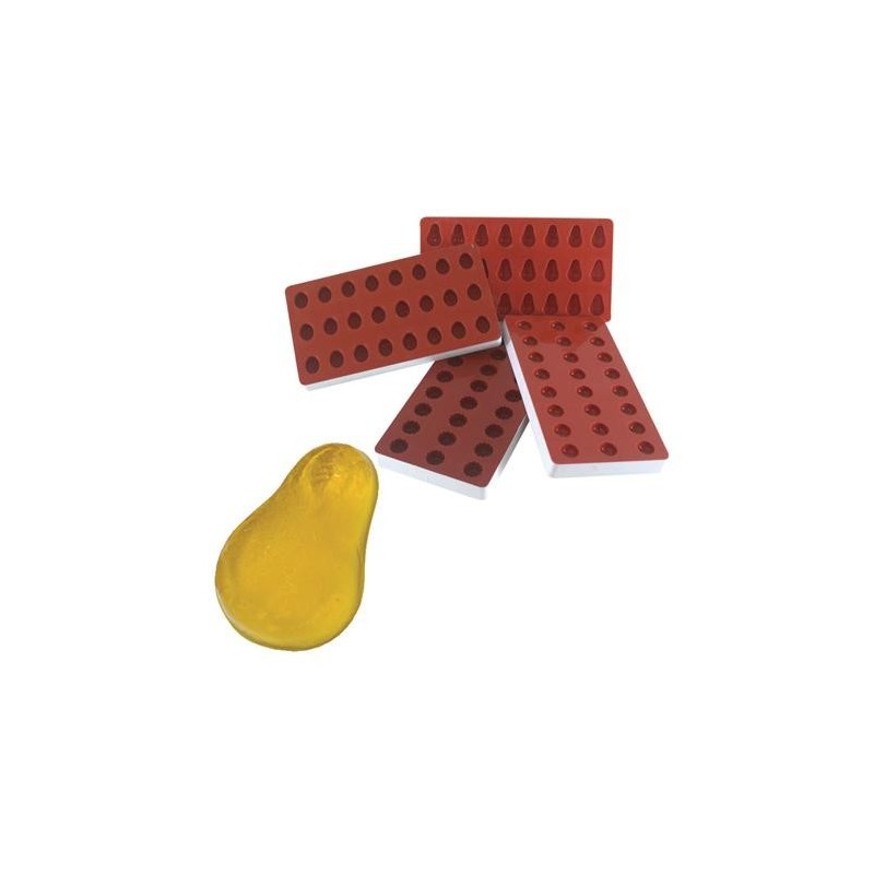 Stampo pera in silicone per gelatine|Stampi in silicone per gelatine