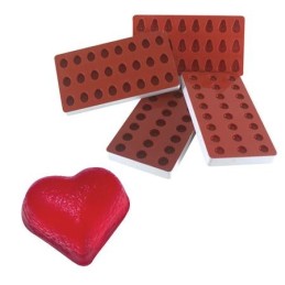 Stampo cuore in silicone per gelatine