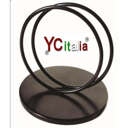 Porta listino in metallo nero