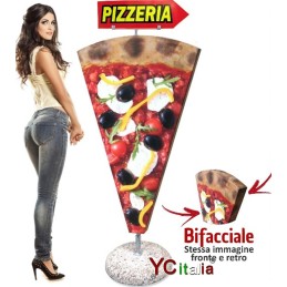 Insegna spicchio pizza con...