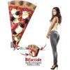 Insegna spicchio pizza con freccia a muro|Insegne e totem pubblicitari per pizzerie