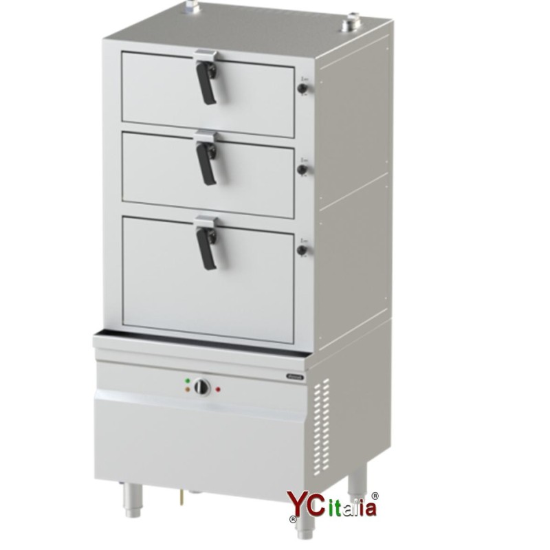 Vaporiera elettrica professionale 3 piani steamer|Vaporiere DIM SUN professionale