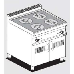 10 582,00 €F.A.R.H. Snc Di Bottacin Antonio & CCuisine induction 4 zones de cuisson avec contrôle numériqueverre et induction