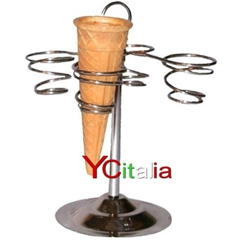 Portacono inox 4 fori|Reggi coni linea classica