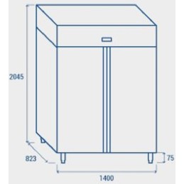 2.022,45 €F.A.R.H. Snc Di Bottacin Antonio & CKühlschrank 1400 LiterKühlschrank 1400 Liter tn 1400x823x2045h