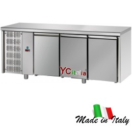 1 209,31 €F.A.R.H. Snc Di Bottacin Antonio & CTable frigo TN 3 portes lisseTableaux réfrigérés en acier inoxydable 700 profondeur