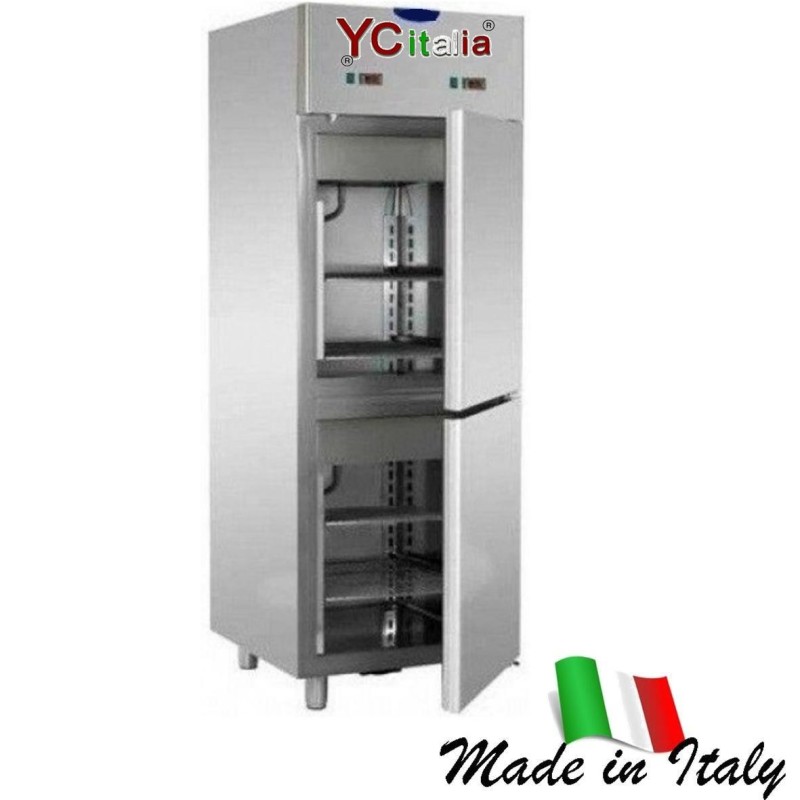 Frigorifero inox doppio vano negativo professionale