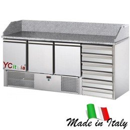 Saladette 3 porte con alzatina e top in acciaio1.111,50 €1.235,00 €Saladette refrigerata a 3 porteF.A.R.H. Snc Di Bottacin Antonio & C