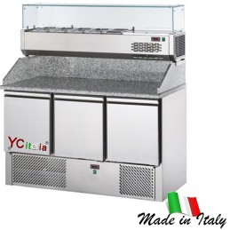 2 734,46 €F.A.R.H. Snc Di Bottacin Antonio & C4 porte comptoir pizza avec écran réfrigéréPizza banques