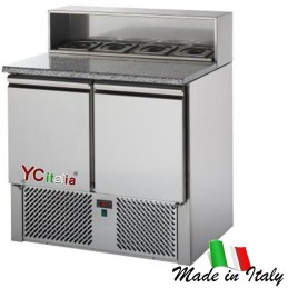 Saladette 2 ante con vetro dritto802,80 €892,00 €Saladette refrigerate a 2 porteF.A.R.H. Snc Di Bottacin Antonio & C