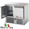 Saladette 2 porte con top in acciaio