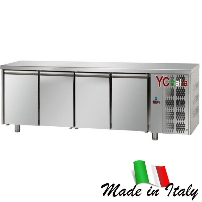 Tavolo refrigerato 4 porte piano liscio TN