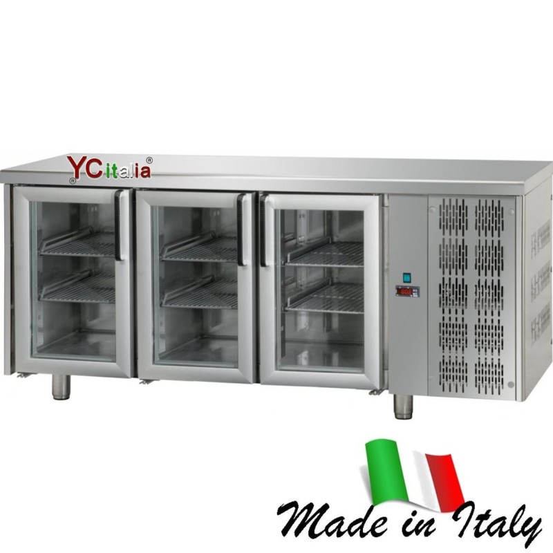 Tavolo refrigerato 3 porte piano liscio TN