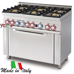 Cucina 6 fuochi 32 kw forno...