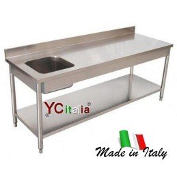Tavolo con vasca 700441,00 €441,00 €Tavoli con vasca in acciaio inoxF.A.R.H. Snc Di Bottacin Antonio & C