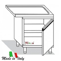 Tavolo inox uscita con...