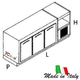 Cella bar statica profondità 670|Celle da incasso