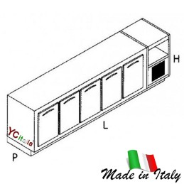 Cella bar statica profondità 670|Celle da incasso