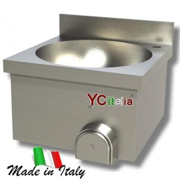 Lavamani in acciaio inox a parete 50x40