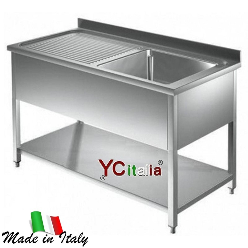 Lavello inox 700 una vasca con gocciolatoio483,00 €483,00 €Lavelli in acciaio inox su gambeF.A.R.H. Snc Di Bottacin Antonio & C